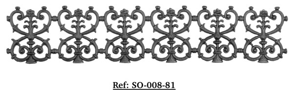 SO-008-81, soleras, fundicion, hierro fundido, tafer